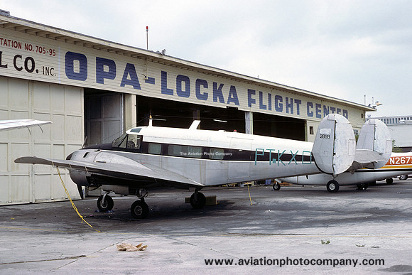 Beech H18 PT-KXD at Opa Locka (1977)
