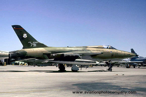 USAF New Jersey ANG 141 TFS Republic F-105B Thunderchief 57-5791 (1979)