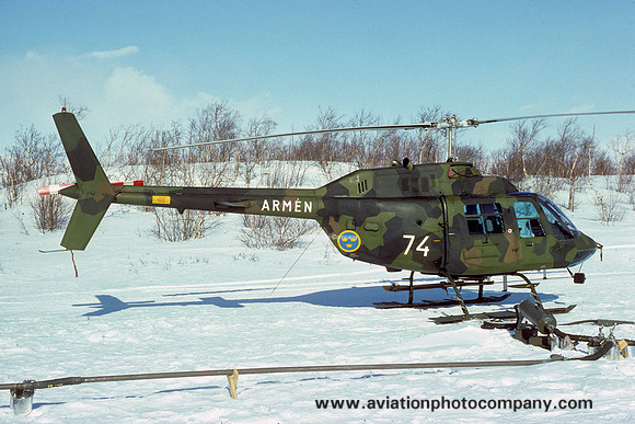 Swedish Army Agusta-Bell 206A JetRanger (Hkp6A) 06274 (1977)