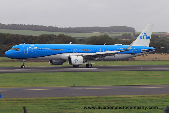 KLM Airbus A321-252N PH-AXA at Prestwick (2024)