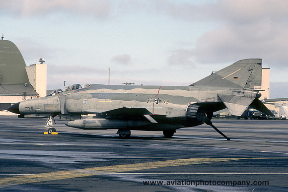 West German Air Force McDonnell F-4F Phantom 37+58 (1989)