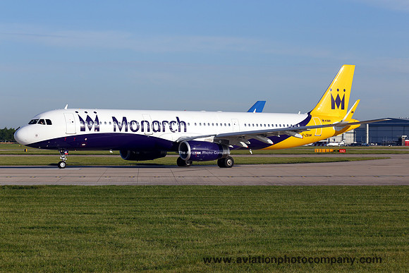 Monarch Airbus A321-200 G-ZBAM at Manchester (2014)