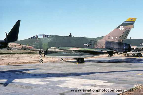 USAF Georgia ANG North American F-100D Super Sabre 56-2917 at MASDC Davis Monthan (1979)
