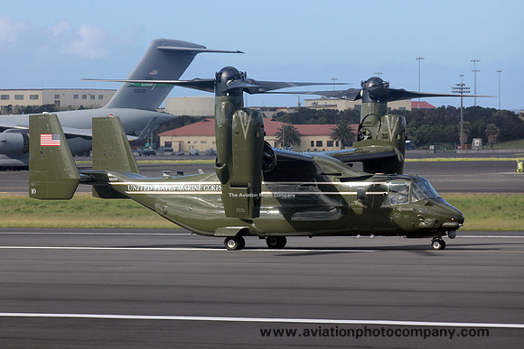 US Marines HMX-1 Bell-Boeing MV-22B Osprey 168332/10 at Lajes (2016)