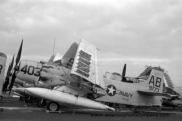 US Navy VA-15 Douglas A-1E Skyraider 139773/AB-403
