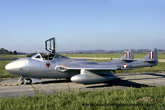 Austrian Air Force De Havilland Vampire T.11 5C-VF (1996)