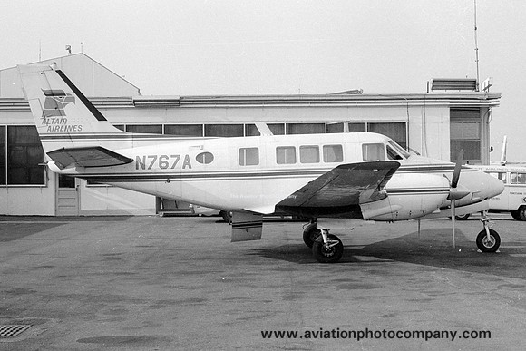 Altair Airlines Beech 65-B80 Queen Air N767A (1970)