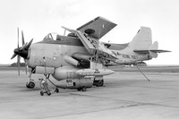 Royal Navy 849 Squadron Fairey Gannet AEW.1 XL502 at RNAS Lossiemouth (1975)