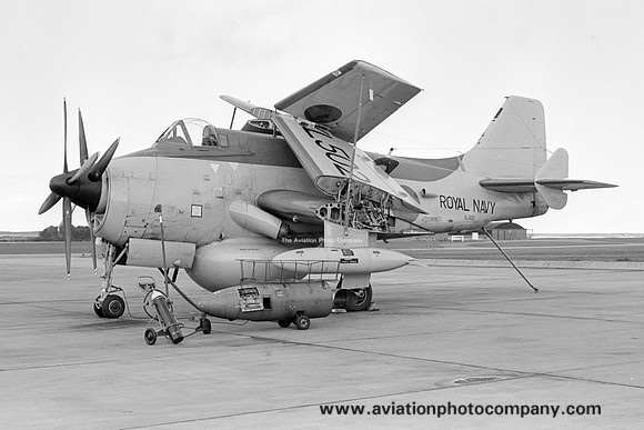 Royal Navy 849 Squadron Fairey Gannet AEW.1 XL502 at RNAS Lossiemouth (1975)
