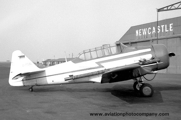 North American AT-6A-NT Texan D-FGAL at Newcastle Woolsington