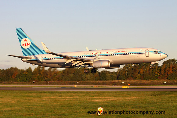 KLM Boeing 737-800 PH-BXA at Manchester (2013)