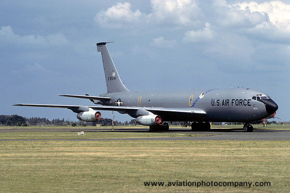 USAF 416th Bomb Wing Boeing KC-135A 62-3514 at RAF Mildenhall (1979)