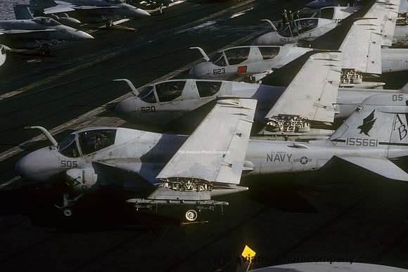 US Navy VA-85 Grumman A-6E Intruder 155661/AB-505 on board USS America (1992)