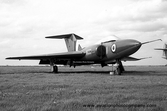 RAF Gloster Javelin FAW.1 7619M at RAF Henlow (1964)