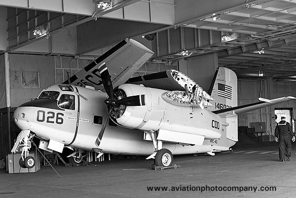 US Navy VRC-40 Grumman C-1A Trader 146026 on board USS Essex (1967)