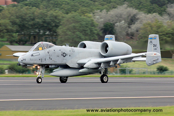 USAF 355 FW 354 FS Fairchild A-10C Thunderbolt 80-0210/DM at Lajes (2012)