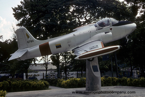 Venezuelan Air Force Hunting Jet Provost 52 6780 Preserved at the Maracay Museum (1990)
