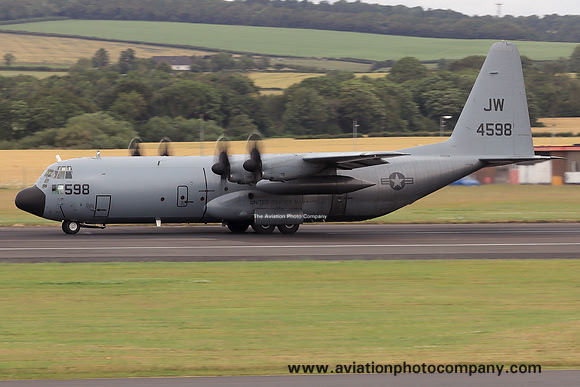 US Navy VR-62 Lockheed C-130T-30 Hercules 164598/JW at Prestwick (2024)