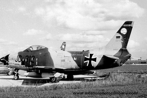 West German Air Force JG74 North American F-86K Sabre JD+312 (1966)