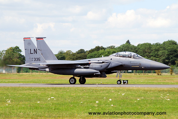 USAF 48 FW 494 FS McDonnell Douglas F-15E 91-0335/LN at RIAT Fairford (2014)