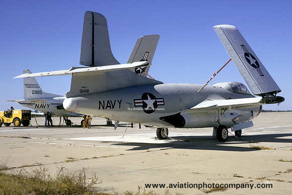 US Navy Douglas F-10A 121458 stored at Pensacola (1974)