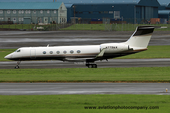 TM Aviation Holdings LLC Gulfstream V N779WA at Prestwick (2024)