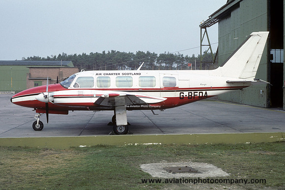 Air Charter Scotland Piper PA-31-350 Navajo Chieftain G-BFDA (1984)
