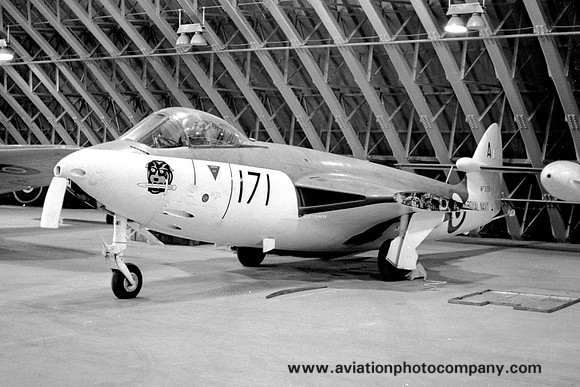Royal Navy Hawker Sea Hawk F.1 WF259 at RNAS Lossiemouth (1972)
