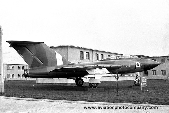 RAF Gloster Javelin FAW.7 XH980 displayed at RAF Stafford