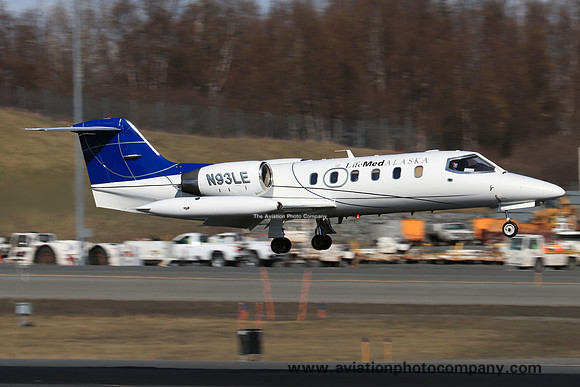 Life Med Alaska Learjet 35A N93LE at Anchorage (2022)