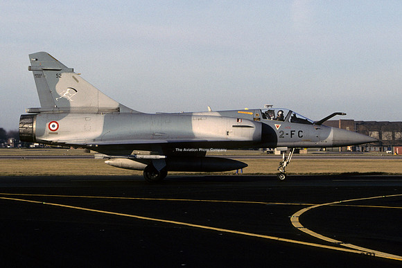 French Air Force EC2/2 Dassault Mirage 2000C 52/2-FC at RAF Waddington (2003)