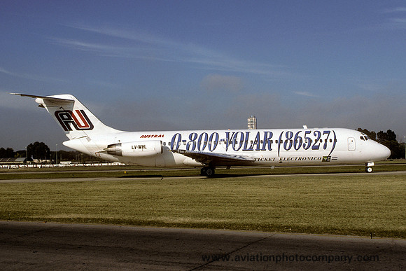 Austral Lineas Aereas Douglas DC-9-32 LV-WHL at Buenos Aires (1998)