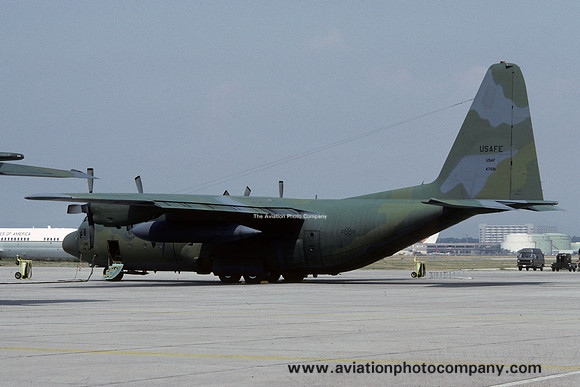 USAF 435 AW Lockheed C-130E Hercules 64-17681 at Rhein Main (1992)