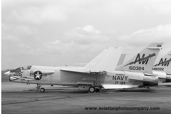 US Navy VF-194 Chance F-8J Crusader 150324/NM-206 (1975)