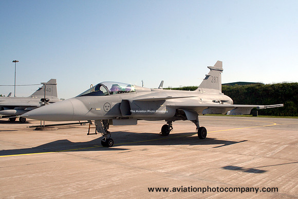 Swedish AF F17 SAAB JAS-39C Gripen 39287/287 at the Ronnerby Airshow (2014)