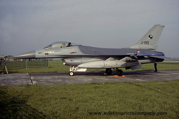 Dutch Air Force 311 Squadron GD F-16A Fighting Falcon J-195 (1986)