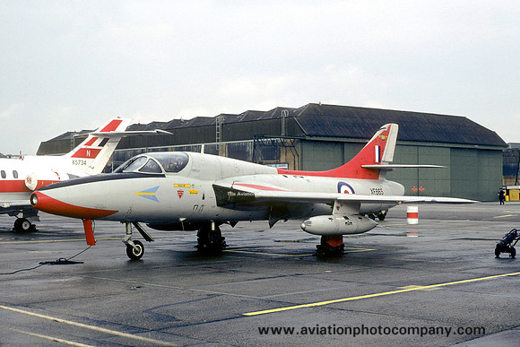 RAF 208 Squadron Hawker Hunter T.8C XE665 (1980)