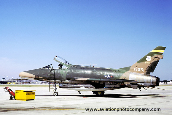 USAF Indiana ANG 163 TFS North American F-100D Super Sabre 55-2591 (1979)