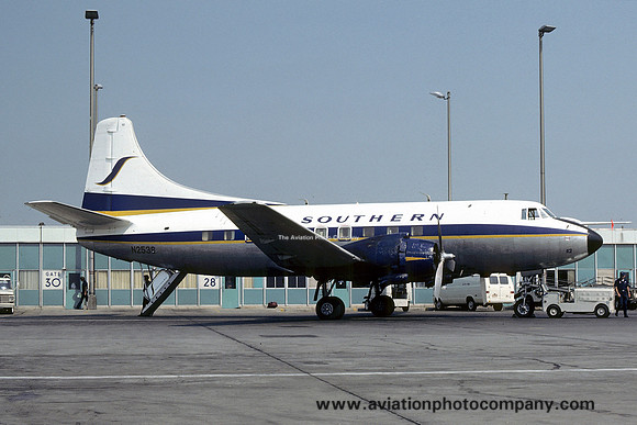 Southern Airways Martin 404 N253S at Atlanta IAP (1977)