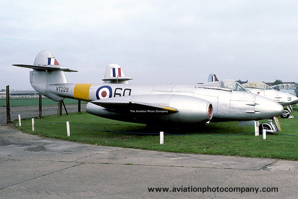 RAF Gloster Meteor F.4 VT229/60 Preserved at the Newark Museum (1986)