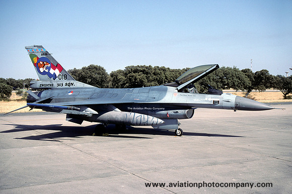Dutch Air Force 313 Squadron GD F-16AM Fighting Falcon J-018 (2002)