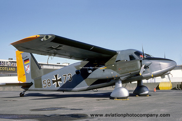 German Air Force JBG31 Dornier Do28D 58+73 at Prestwick (1987)