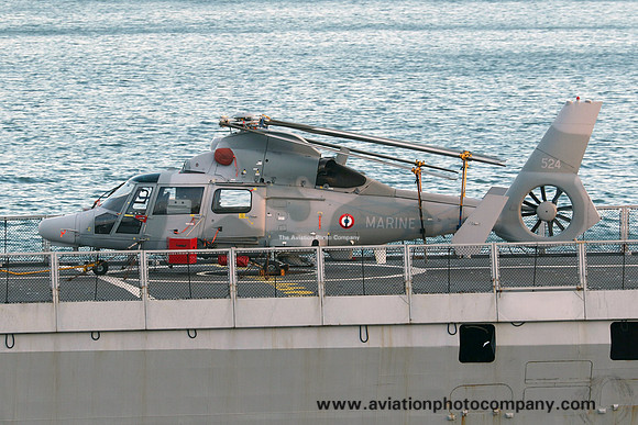 French Navy Aerospatiale AS.565SA Panther 524 on board FS Courbet (2024)