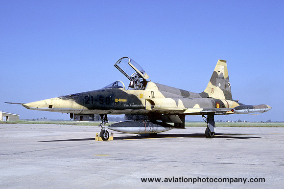 Spanish Air Force Ala 21 CASA/Northrop SRF-5A Freedom Fighter AR.9-053/21-50 (1987)