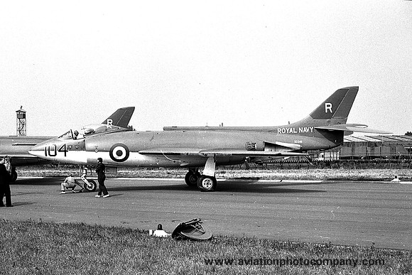 Royal Navy 800 Squadron Supermarine Scimitar F.1 XD246/R104 (1961)