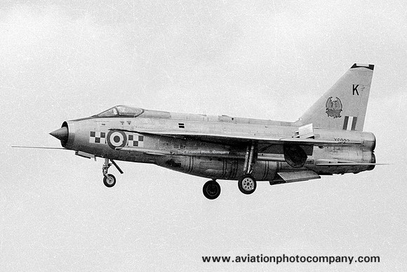 RAF 56 Squadron English Electric Lightning F.6 XS933/K (1976)