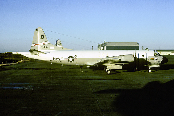 US Navy VP-10 Lockheed P-3B Orion 153441/LD-8 at Keflavik (1980)