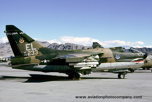 USAF 23 TFW 75 TFS LTV A-7D Corsair 72-0233/EL at Nellis AFB (1980)