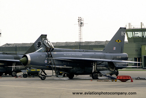 RAF 11 Squadron English Electric Lightning F.6 XS895/BC at RAF Binbrook (1986)