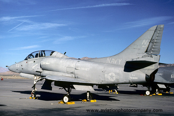 US Navy VA-127 Douglas TA-4J Skyhawk 153690/NJ-701 (1980)